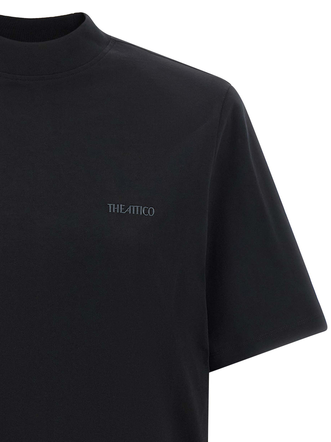 The Attico Mock-Neck T shirt - Nero | ea5f838a58920a4a13b426f4d56fe89c0edbc975