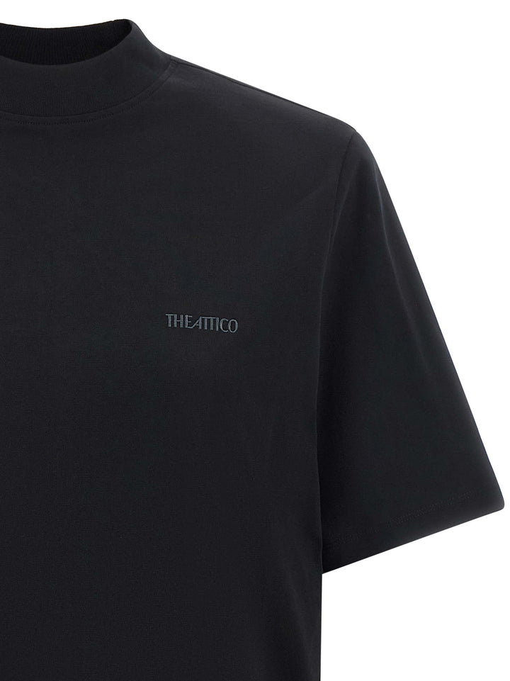 The Attico Mock-Neck T shirt - Nero | ea5f838a58920a4a13b426f4d56fe89c0edbc975
