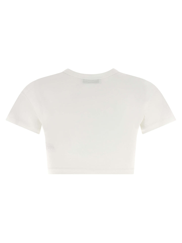The Attico Bustier Crop T shirt - Bianco | 7218c13ad17bb0363aaafbb907d9d1ed7e371785