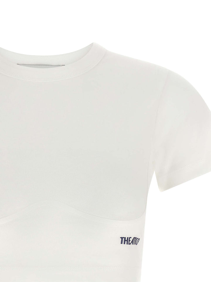 The Attico Bustier Crop T shirt - Bianco | df39e3c5d7ae841b3ef2de6e8aeb21f0cccc389f