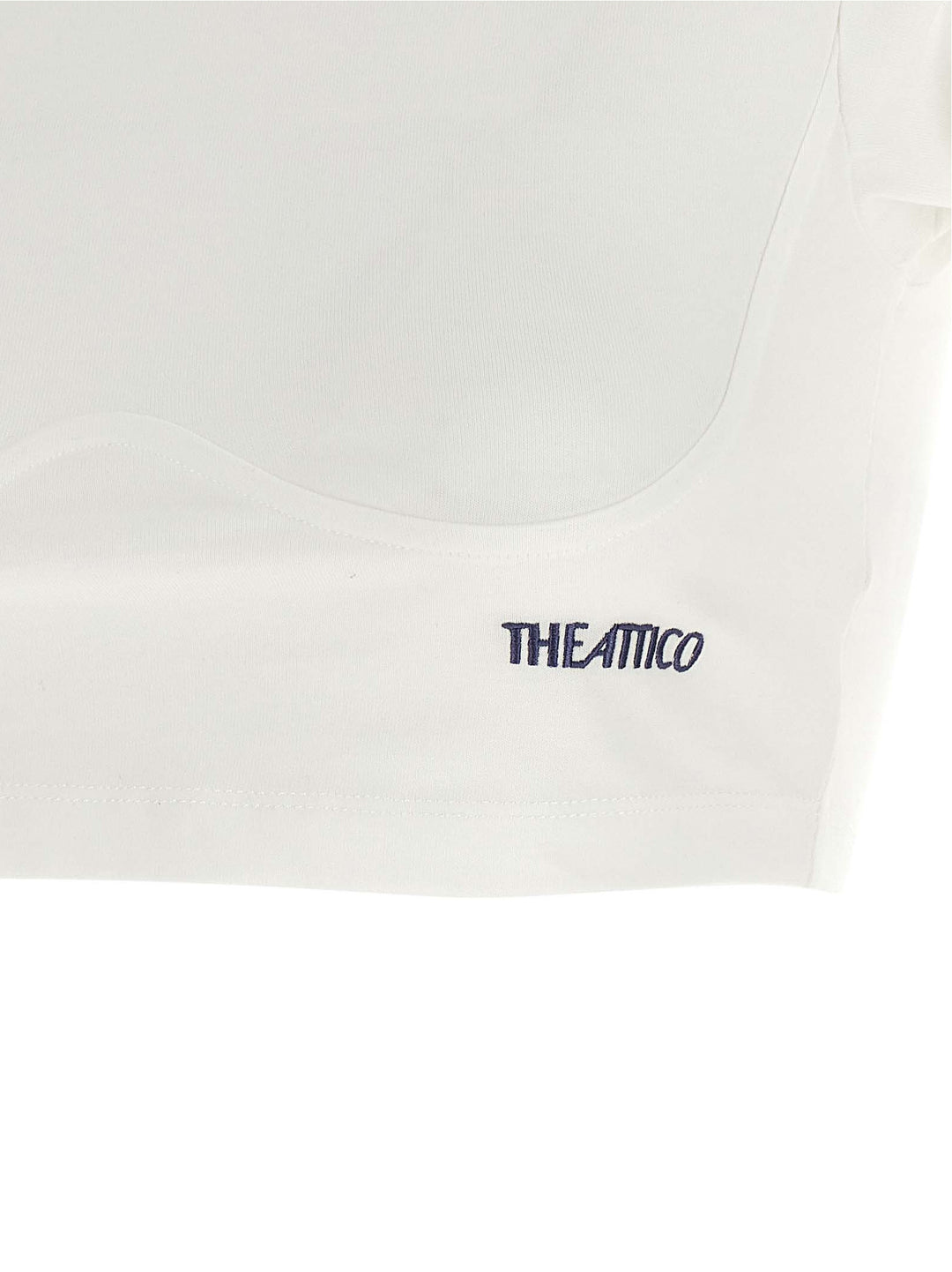 The Attico Bustier Crop T shirt - Bianco | 8758d48d0a2d6bb99bfb0d946f07c9546ca6a14f