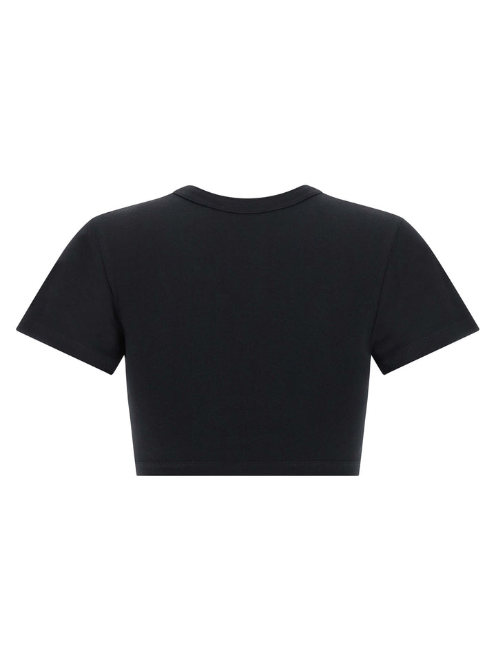 The Attico Bustier Crop T shirt - Nero | ee2fb4c1a0e52334125dcac500e00d2fa3b8a3cf