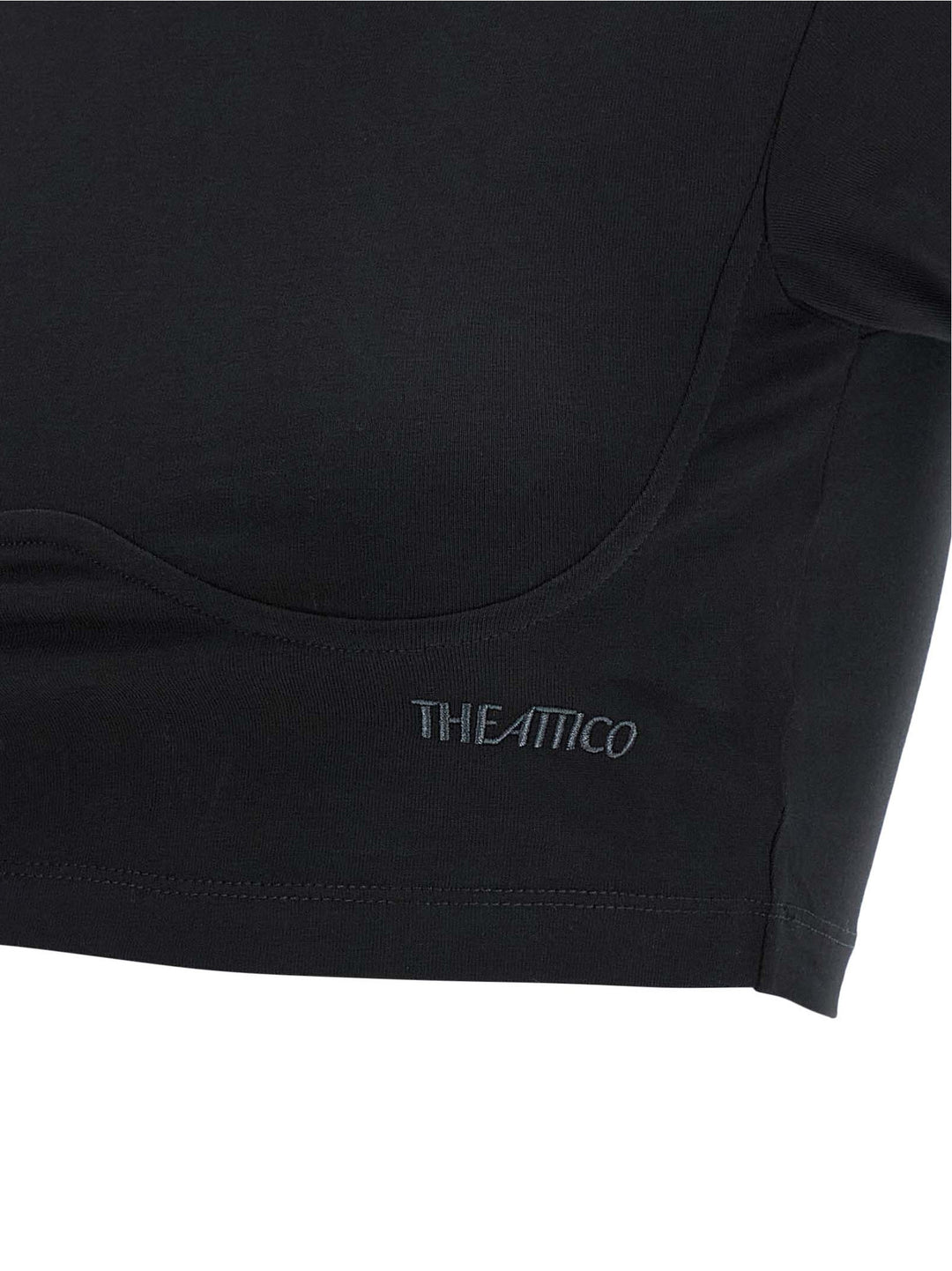 The Attico Bustier Crop T shirt - Nero | 0506763d143718d659d92c0f20db11f1dfd48553