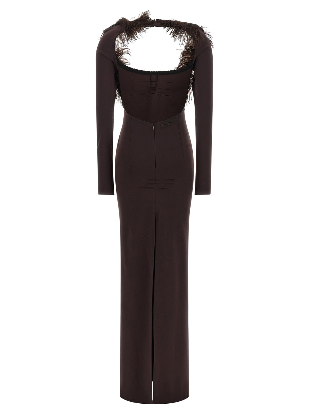 The Attico Feather Dress Abiti - Marrone | bde294b42ad52595a6bbea414e4f5733af0175e3