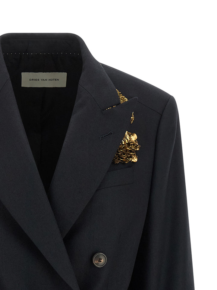 Dries Van Noten  Barrysta BlazerS - Blu | 971f7b12a47e5a5a83ffba576bced94389efc823