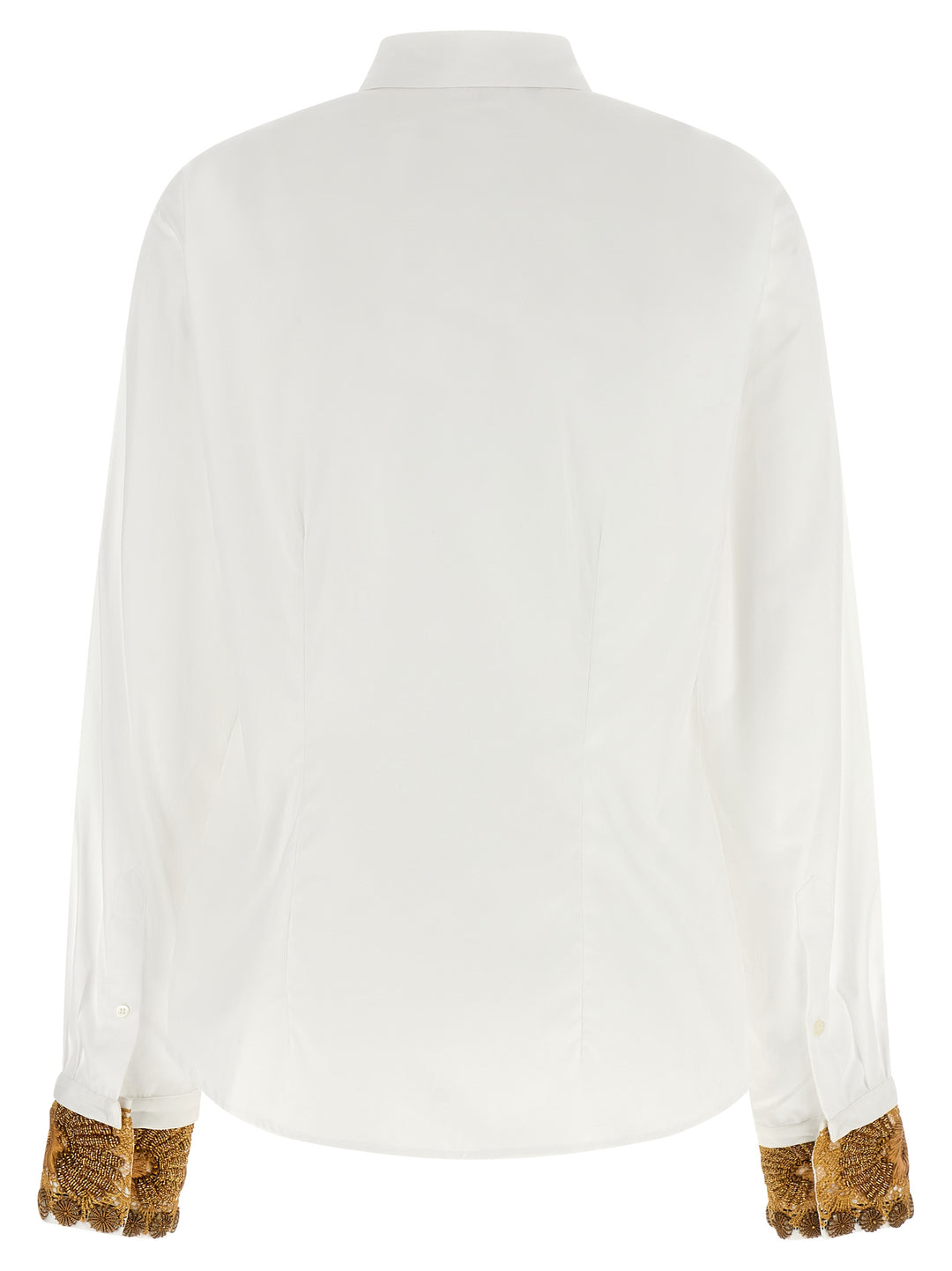 Dries Van Noten  Shirt With Embroidered Cuffs Camicie - Bianco | e43de2ca3e7318828d2d9202805046183e610d66