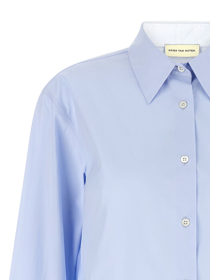 Dries Van Noten  Chloris Camicie - Celeste | bd7cf3d43039318acedb93cca673a49ed18ee098