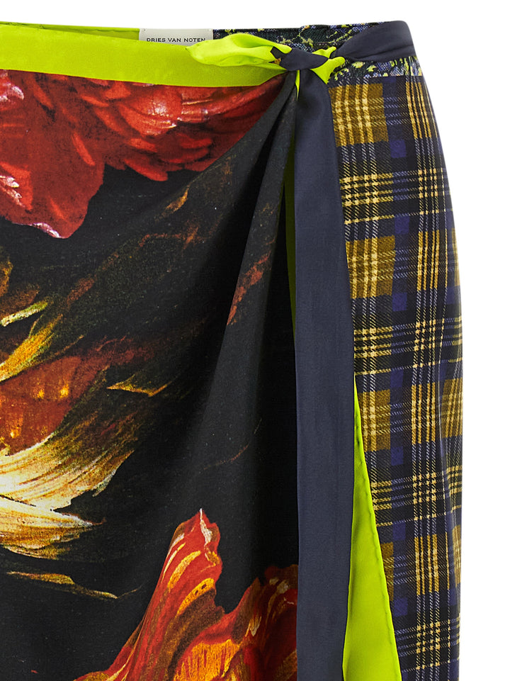 Dries Van Noten  Wrap Sarong Skirt Gonne - Multicolor | 287975d1bee0cafa785aaa71b25ae27351a77752