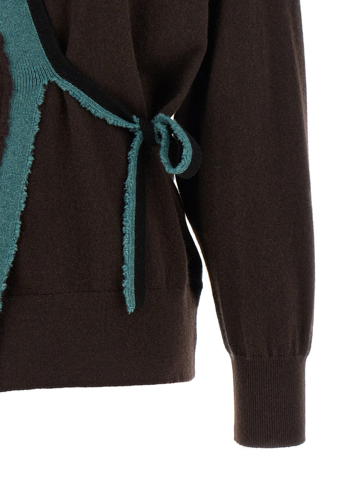 Dries Van Noten  Toma Maglioni - Marrone | d96c91e0e5aa9d51ae3fd374e28e790ebbd7625d
