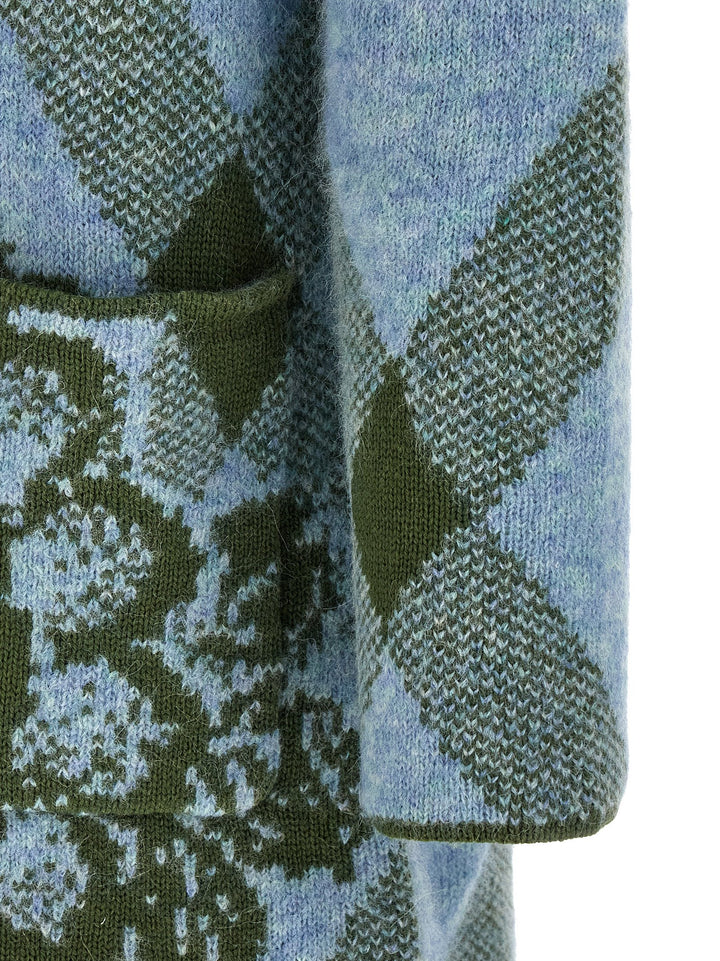 Dries Van Noten  Patchwork Intarsia Cardigan Maglioni - Multicolor | 8cd62df78905a29bc651c23394d56e2065633452