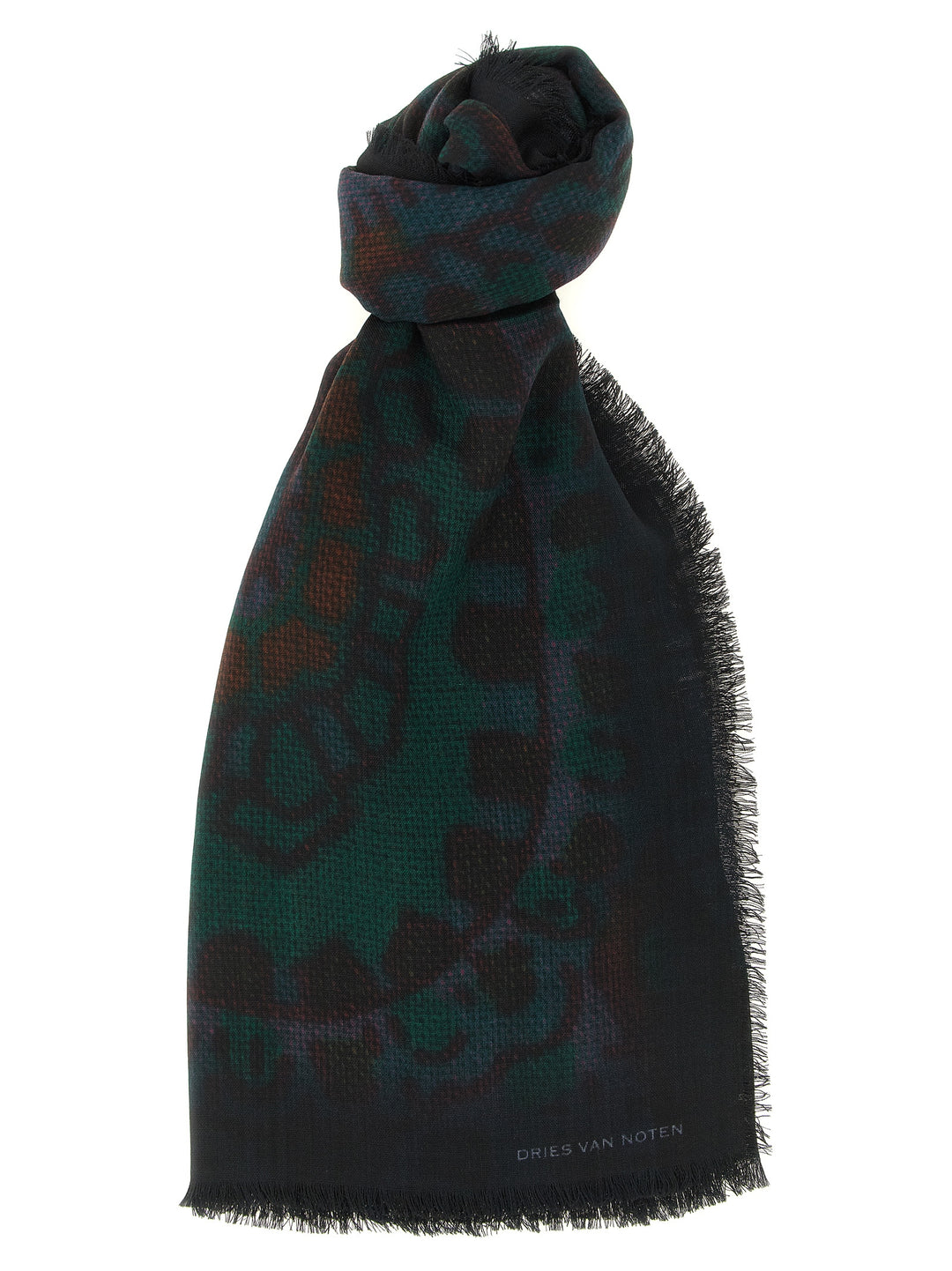 Dries Van Noten  Folk Sciarpe - Verde | 322fa199468b0705dbc3d91822751ff5790b4466