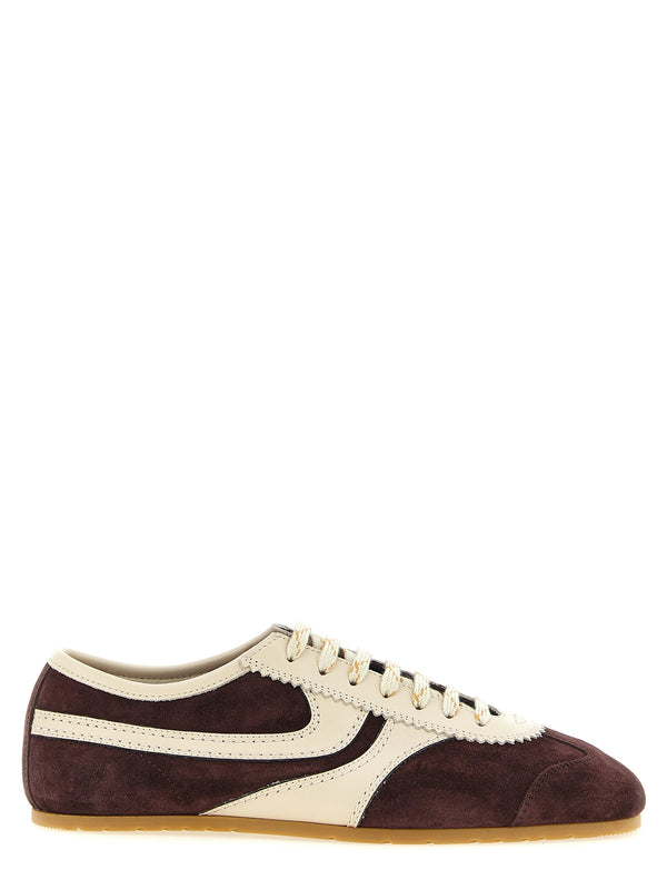 Suede Sneakers Bordeaux