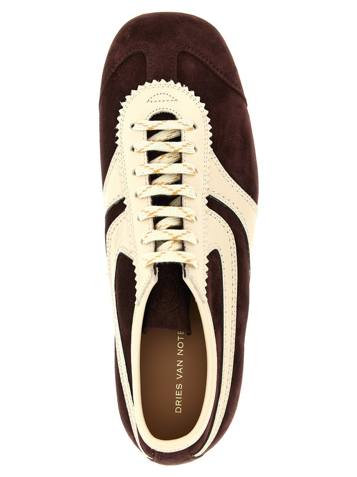 Dries Van Noten  Suede Sneakers - Bordeaux | 1fefd1377db92edd422881d8779d7034e2767ce1