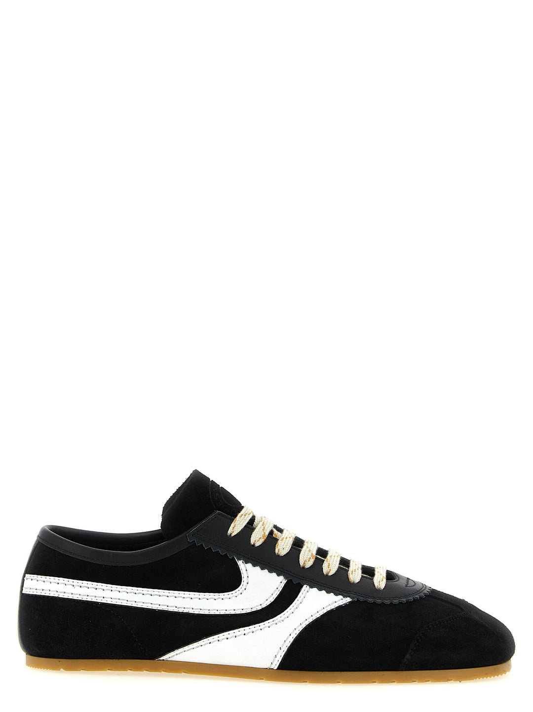 Dries Van Noten  Suede Sneakers - Bianco/Nero | 745eb240ee57b647996be937029c52631049fa91