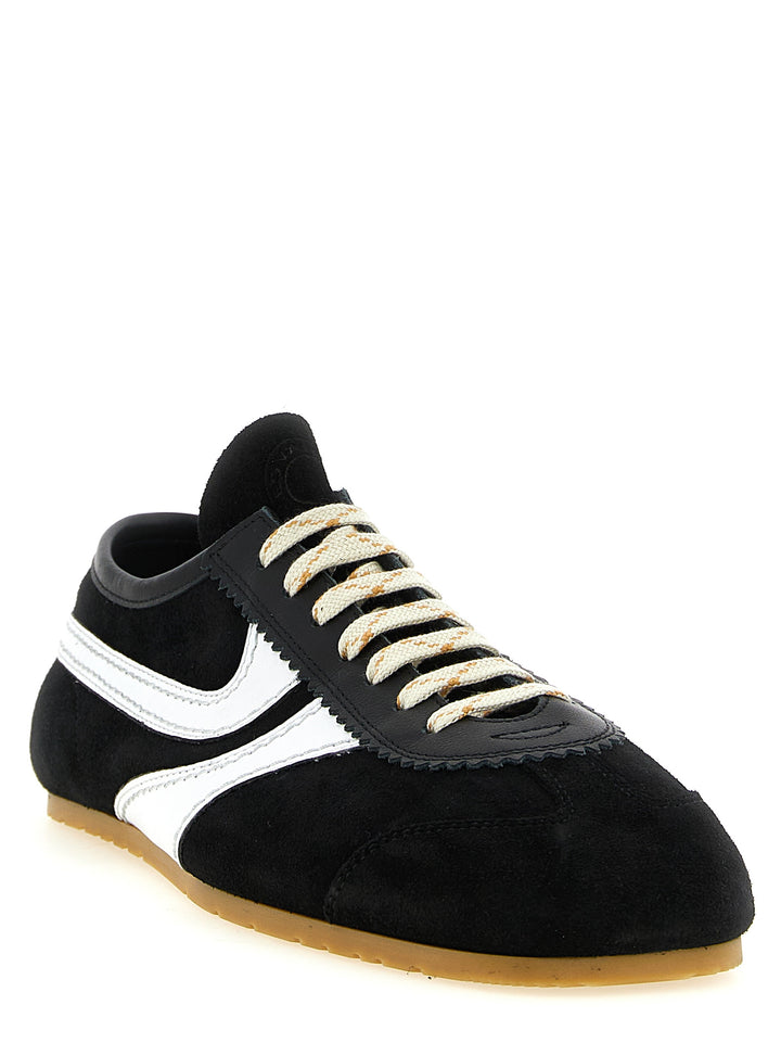 Dries Van Noten  Suede Sneakers - Bianco/Nero | 73e9715730b65b85d2c928b19229017f5e91a2fc