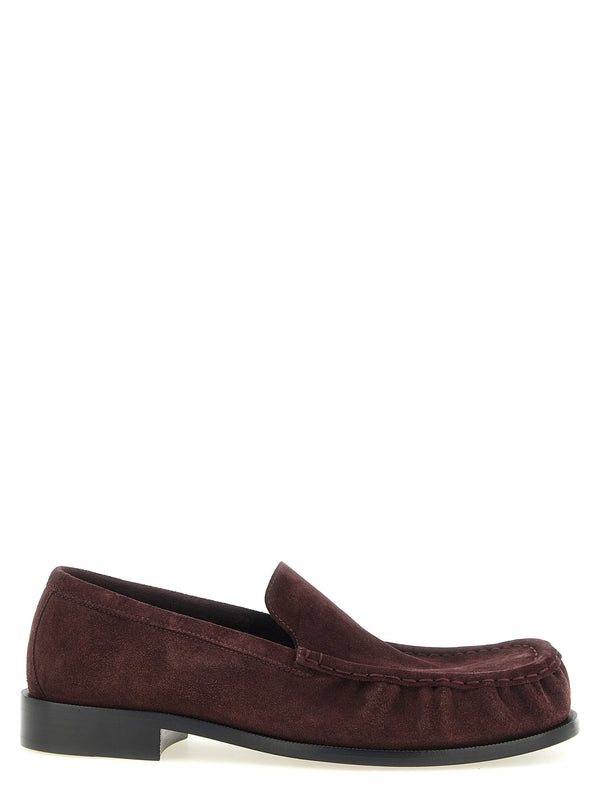 Suede Mocassini Bordeaux