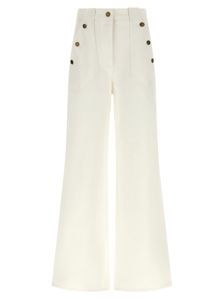 Max Mara Mxmbadesse Pantaloni - Bianco | aa6ba65947d2e26b8eeb89c775dd9f5ce485a002