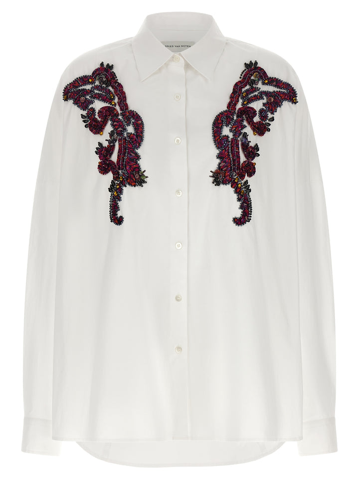 Dries Van Noten  Casia Camicie - Bianco | a053ff94e599bec538860bbebb6cfd6e38ff7193