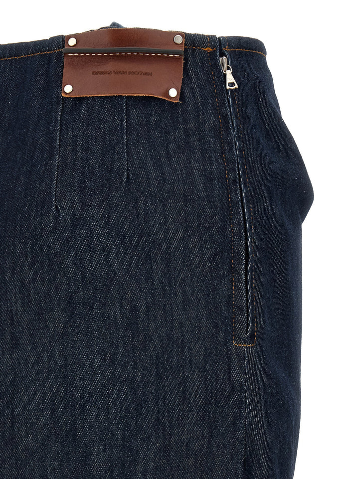 Dries Van Noten  Draped Skirt Gonne - Blu | fe59b7aff141716f8f4fd055d4422d9f696c9459