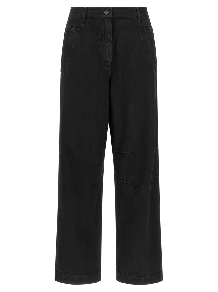 Dries Van Noten  Loose Cotton Trousers Pantaloni - Grigio | caeb1c523d3eca1e1fd493ae72229fb6af35a348