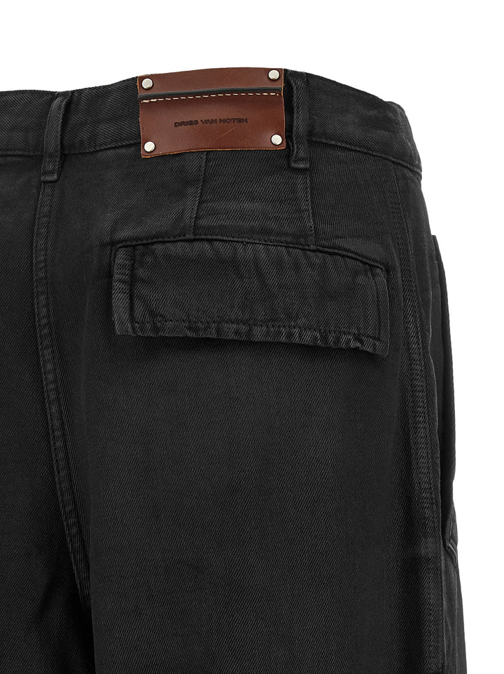 Dries Van Noten  Loose Cotton Trousers Pantaloni - Grigio | f379577044db56e913cc14dfcc1af14c087a9bbf