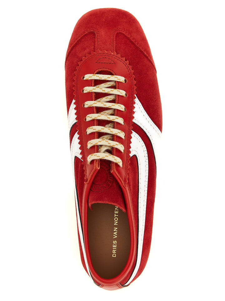 Dries Van Noten  Suede Sneakers - Rosso | 23b76d15cc001dece53765dc35669d592ca6304a