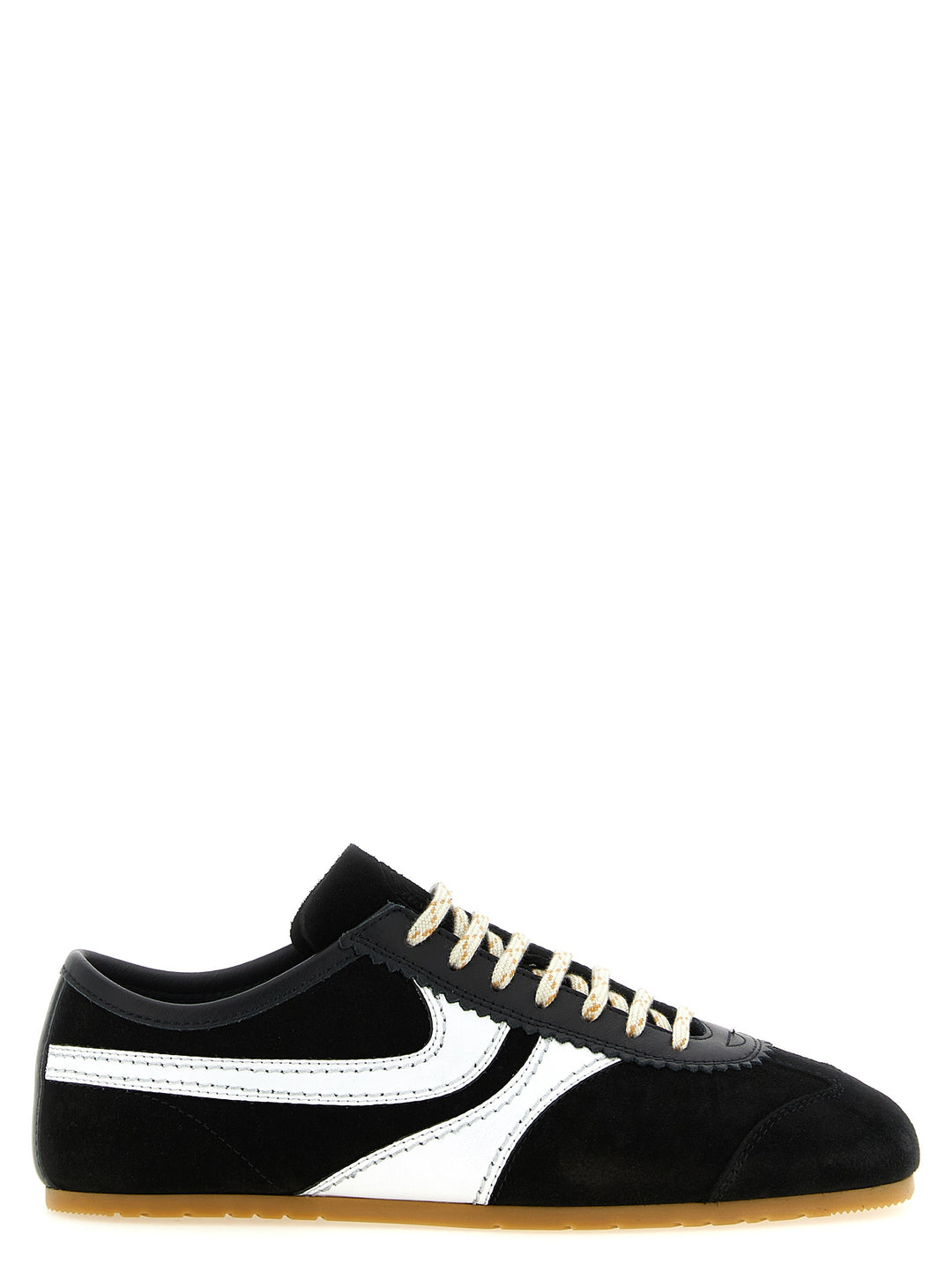Dries Van Noten  Suede Sneakers - Bianco/Nero | 07d124a5d11c6a6d66a8f345d4ee9b4c52b25219