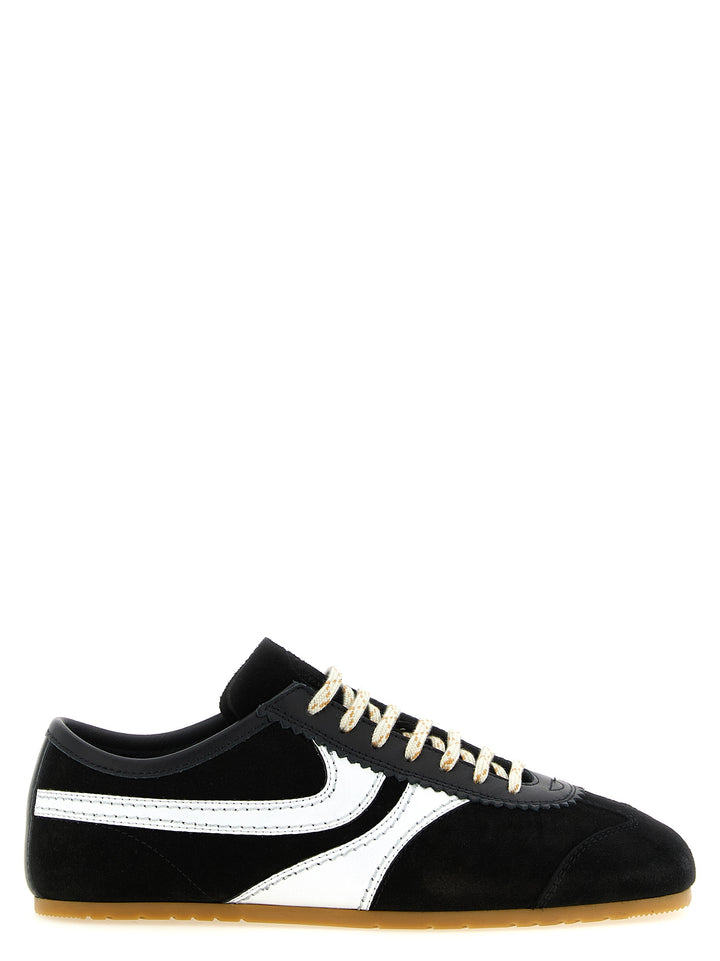 Dries Van Noten  Suede Sneakers - Bianco/Nero | 07d124a5d11c6a6d66a8f345d4ee9b4c52b25219