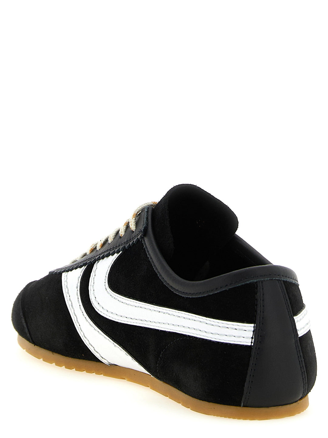 Dries Van Noten  Suede Sneakers - Bianco/Nero | e24150f274b584075ac3d1389ec29fe92843eccc