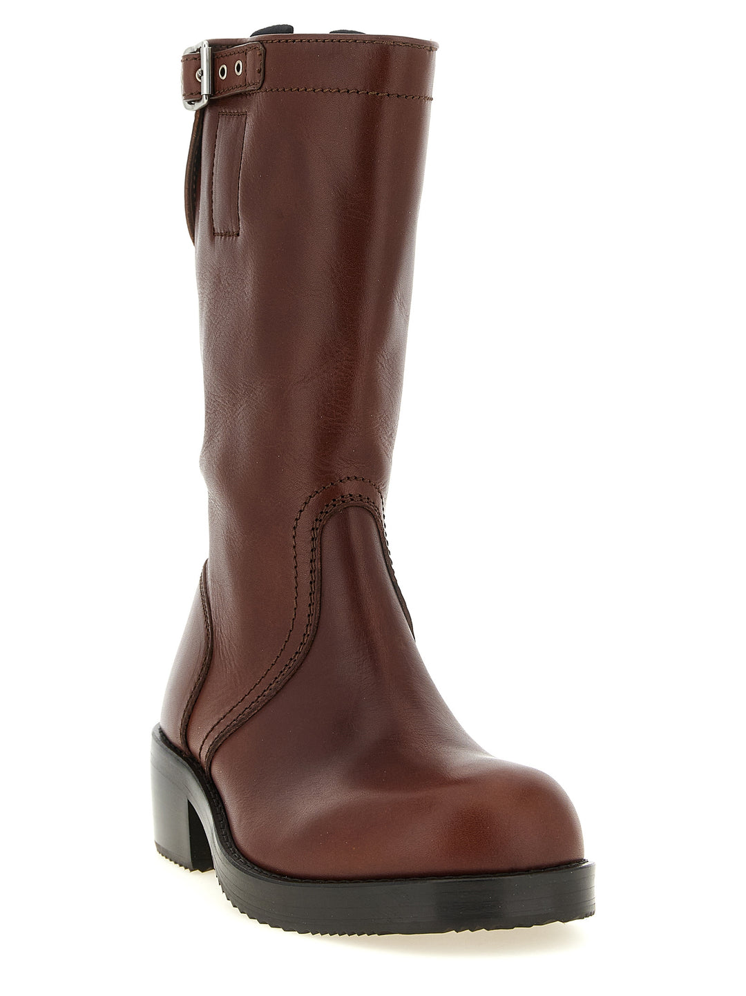 Dries Van Noten  Biker Stivali e Stivaletti - Marrone | a722a7de421e02bd1668a92924e339679662b022