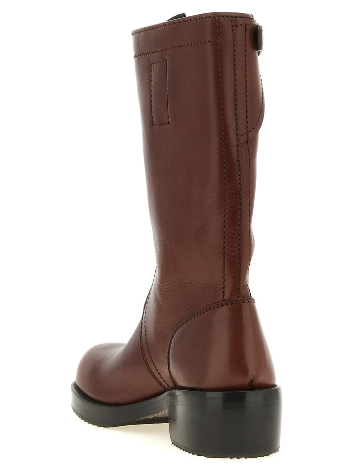 Dries Van Noten  Biker Stivali e Stivaletti - Marrone | d2dea79059f0e04f61b5a81d0c9f912de6c93b76