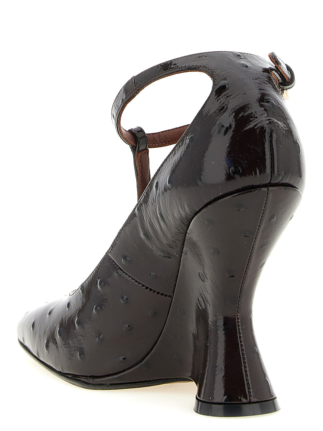 Dries Van Noten  Sculptural Heel Pumps Zeppe - Bordeaux | 8237d400245abe92e2f697be3ccec24509537363