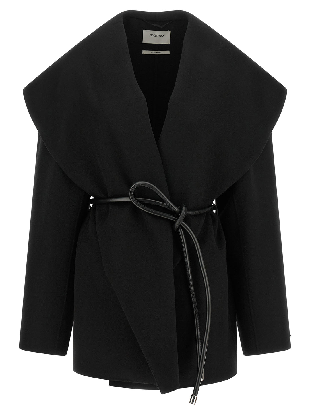 Sportmax Spxuguale Trench e Impermeabili - Nero | e26b4b03791a1c0d93f7de8a52fef01d1c0e25f5