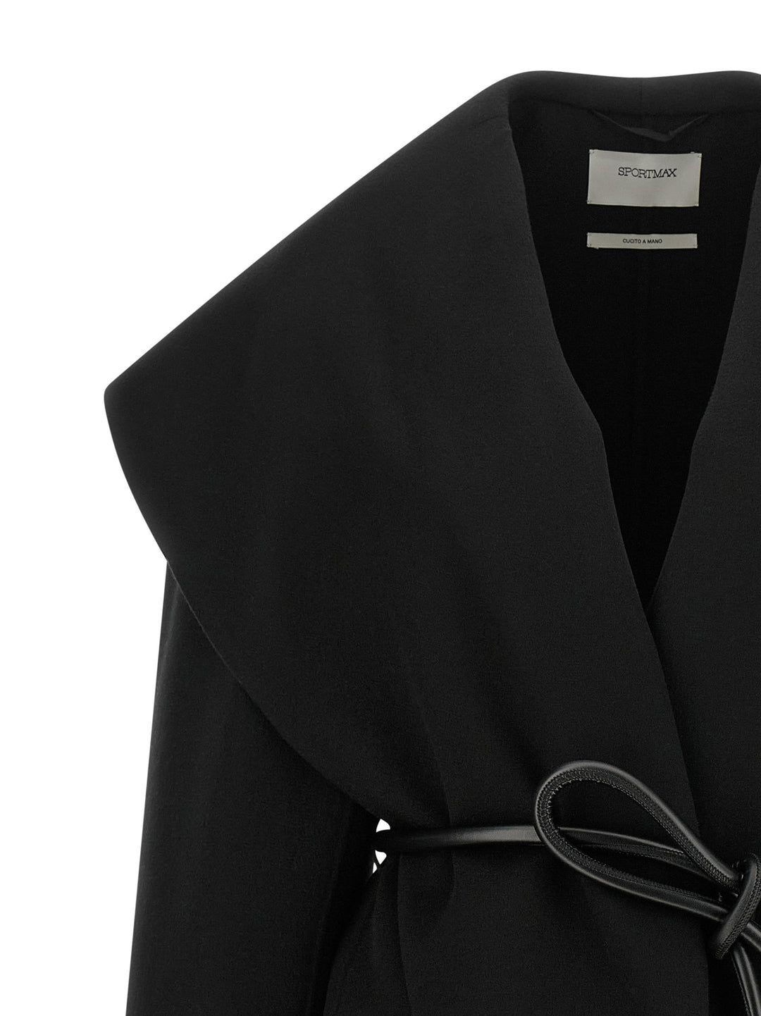 Sportmax Spxuguale Trench e Impermeabili - Nero | 06a81e966bded0d2428f2850439d482027e8aaa3