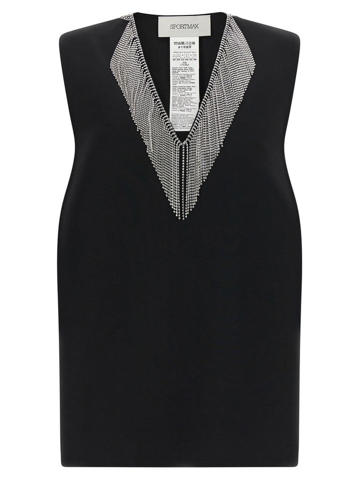Sportmax Spxfaglia Top - Nero | cfcb02f58599d3bc9ddee21f02bb662fe065aa14
