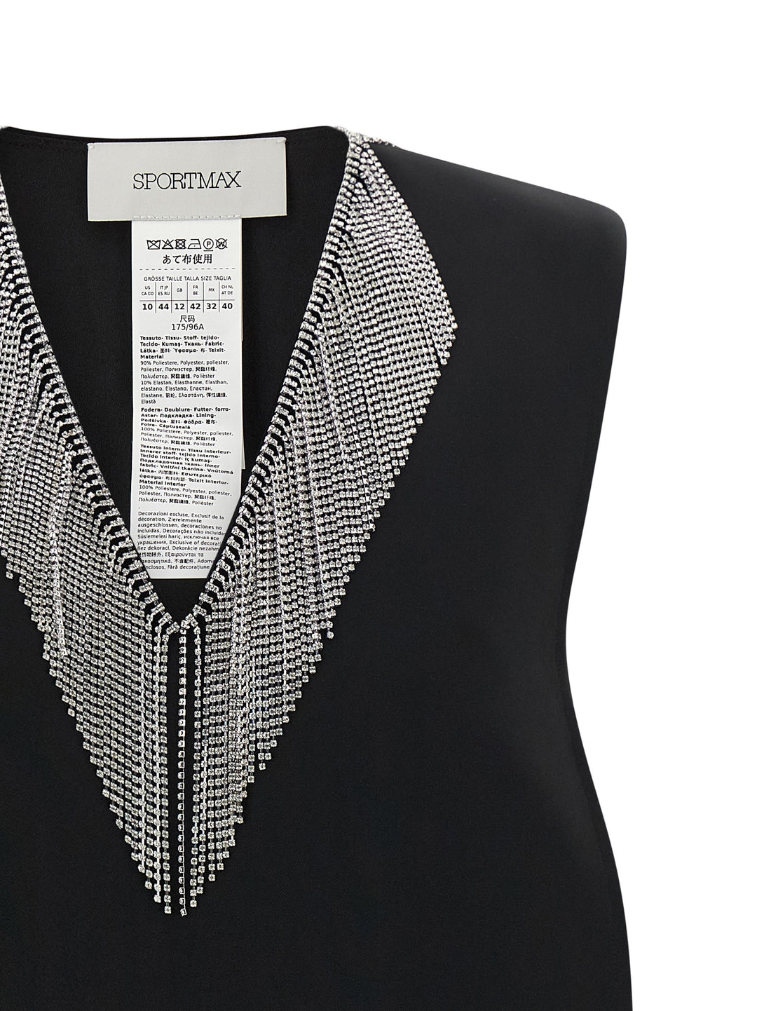 Sportmax Spxfaglia Top - Nero | 2b491e3034b1916ce292359afa7ac463e4f5cb50