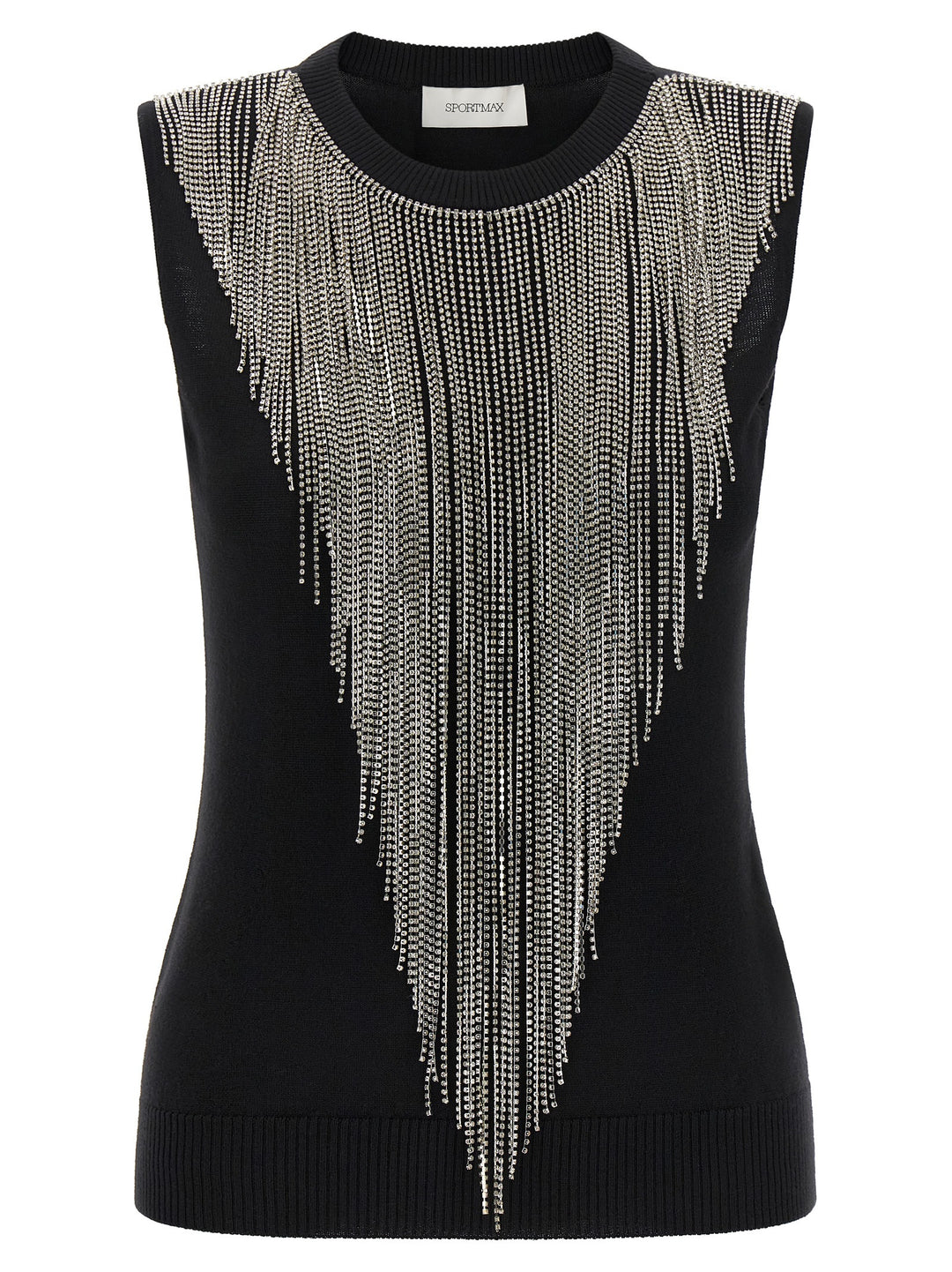 Sportmax Spxcrine Top - Nero | 56cb7561b1e7975e677ea9830644a4e72db11651