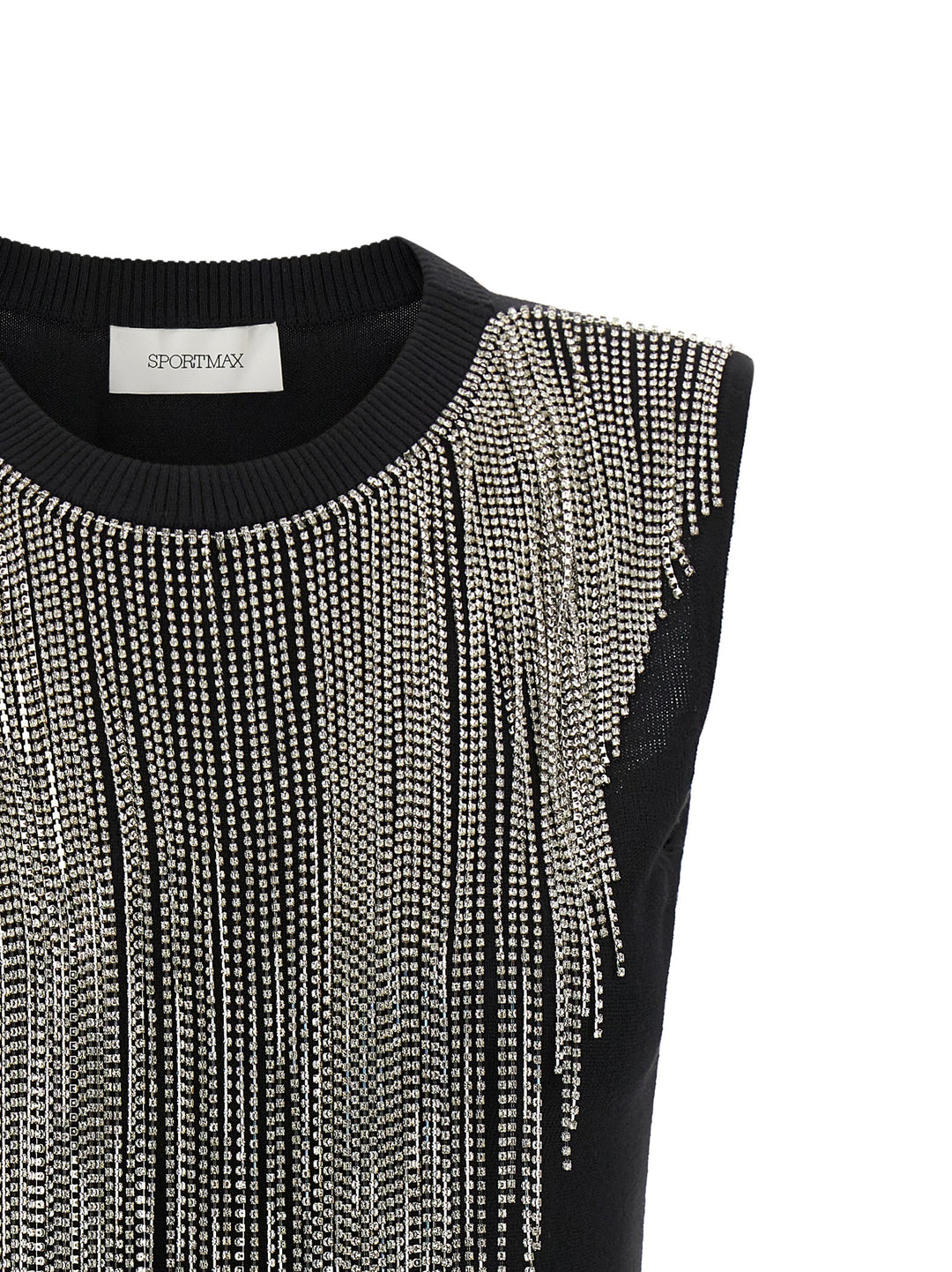 Sportmax Spxcrine Top - Nero | eb215919b77cf083f3407a48747e92a03cfc2f4b