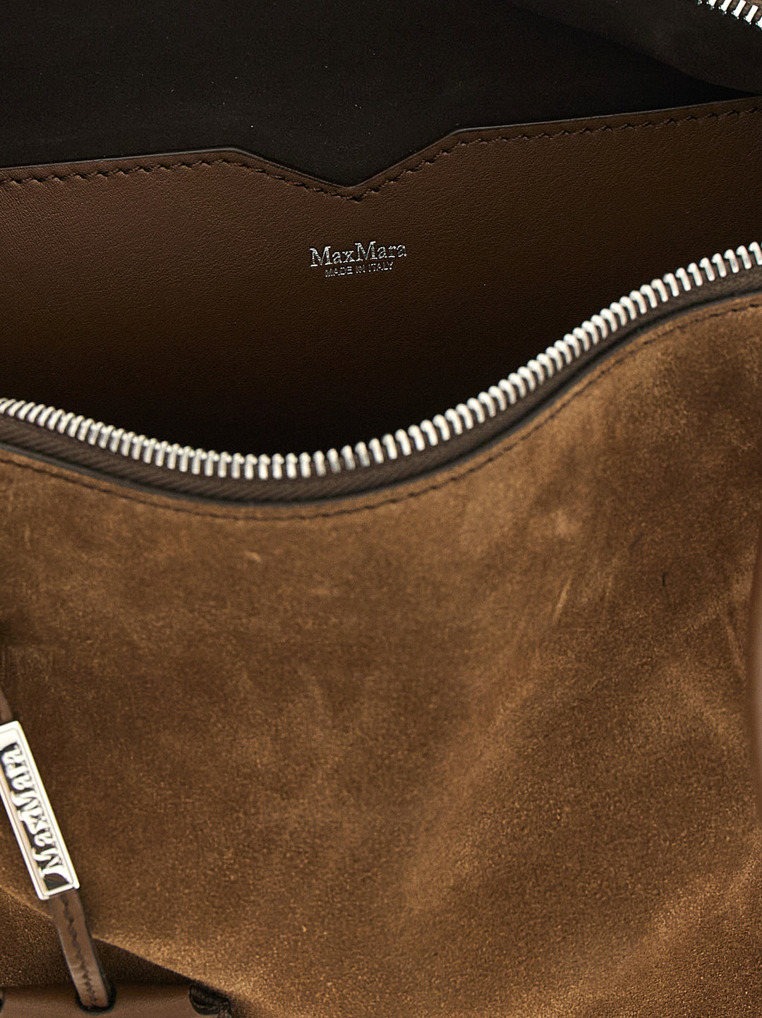 Max Mara Suede Top Case Borse a Spalla e Tracolla - Marrone | b89fba69d7eacc1744813990c493387123468e5f