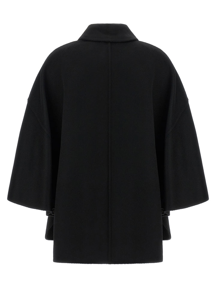 Max Mara Mxaospite Mantelle - Nero | 912bfaa2cb23d12c8b8dee362337a0506d62a791