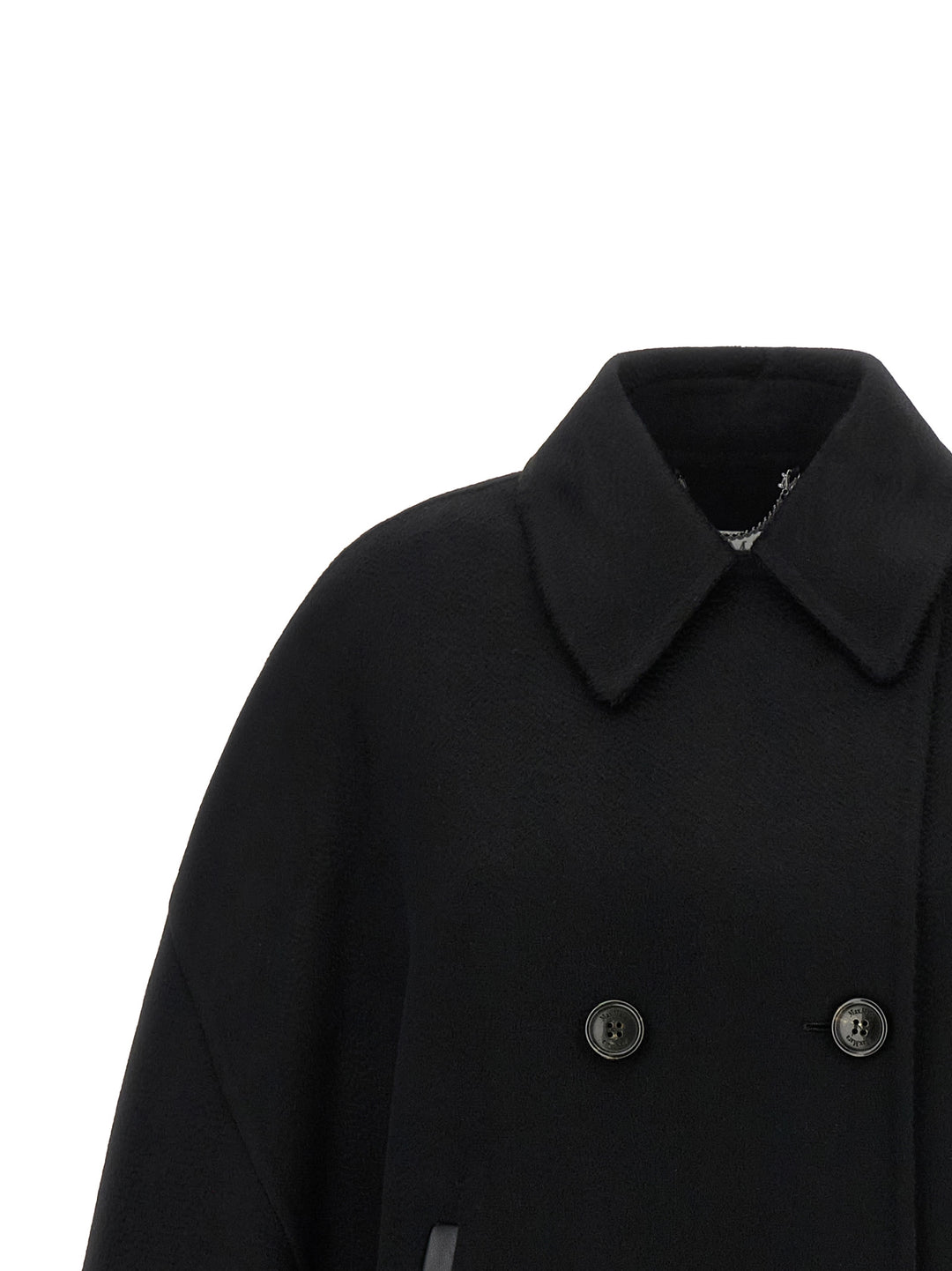 Max Mara Mxaospite Mantelle - Nero | 3e3d41e7276ae65011952324f513db427c1d3bc8
