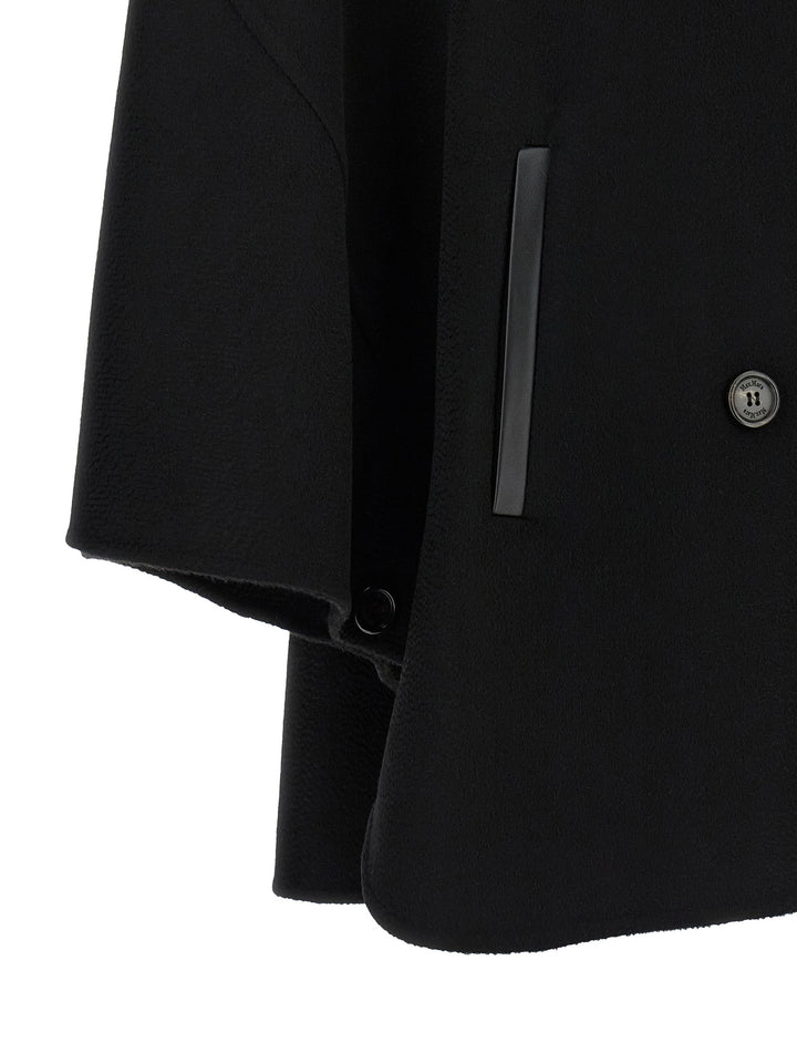 Max Mara Mxaospite Mantelle - Nero | 790e3575ef9c7662f4b81344150b17293853f7c1