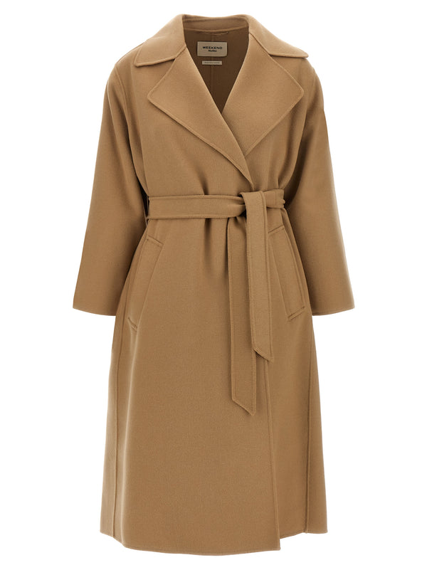 Industrious Dressing Gown Coat Trenchcoats und Regenmäntel Beige