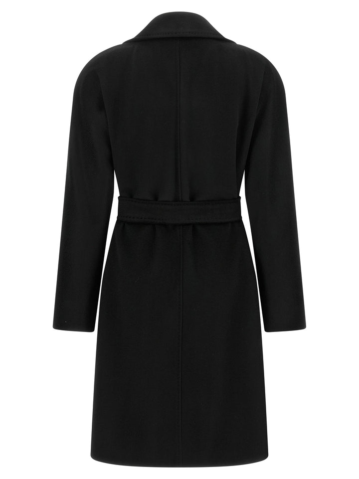 Max Mara Studio Dravenna Trench e Impermeabili - Nero | 13fe233fb0d582f62907c0ac2ba9330b26a4238f