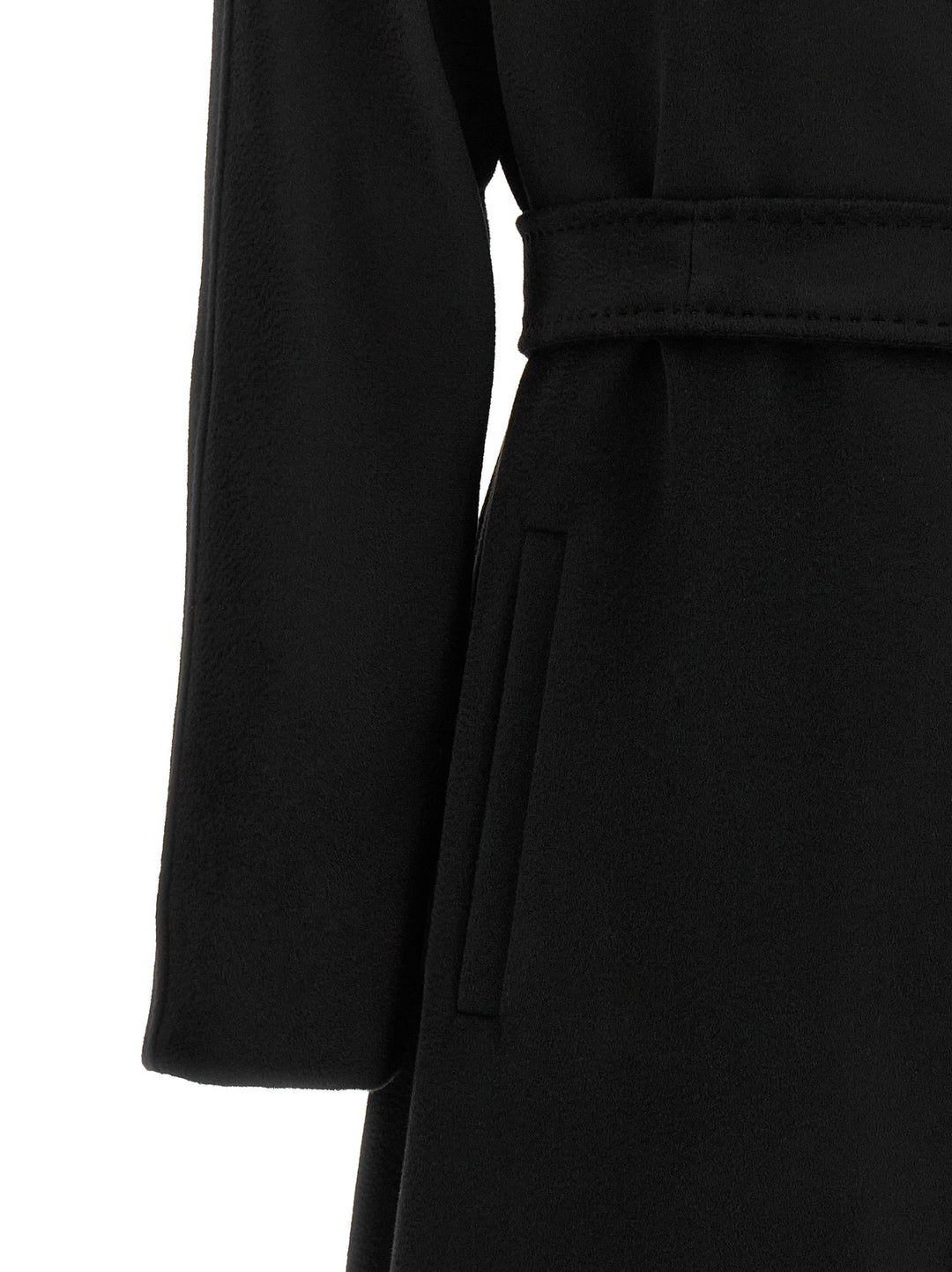 Max Mara Studio Dravenna Trench e Impermeabili - Nero | 037099192c6cb75b6ae61cdbe0141ad3dd90abeb