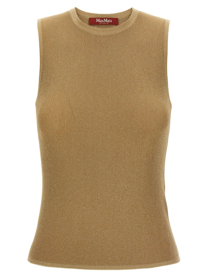 Max Mara Studio Mstsante Top - Oro | 552095a0fe06a07f861ce379a191b15830081078