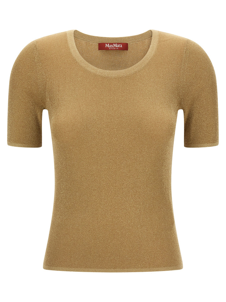 Max Mara Studio Mstsequoia T shirt - Oro | 091864a6f3a8f36fb59b17a0bd567c867247ea20