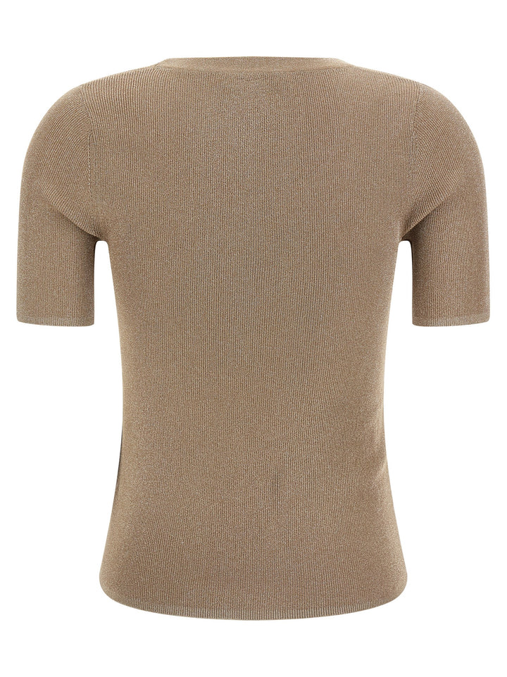 Max Mara Studio Mstsequoia T shirt - Beige | 3ab8cdcae93e933b5de9bdd1616f8fbcbb685a44
