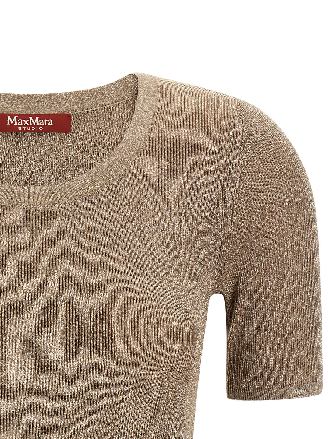 Max Mara Studio Mstsequoia T shirt - Beige | 2050063e0d607e1e9752043515edb53ccc437a12