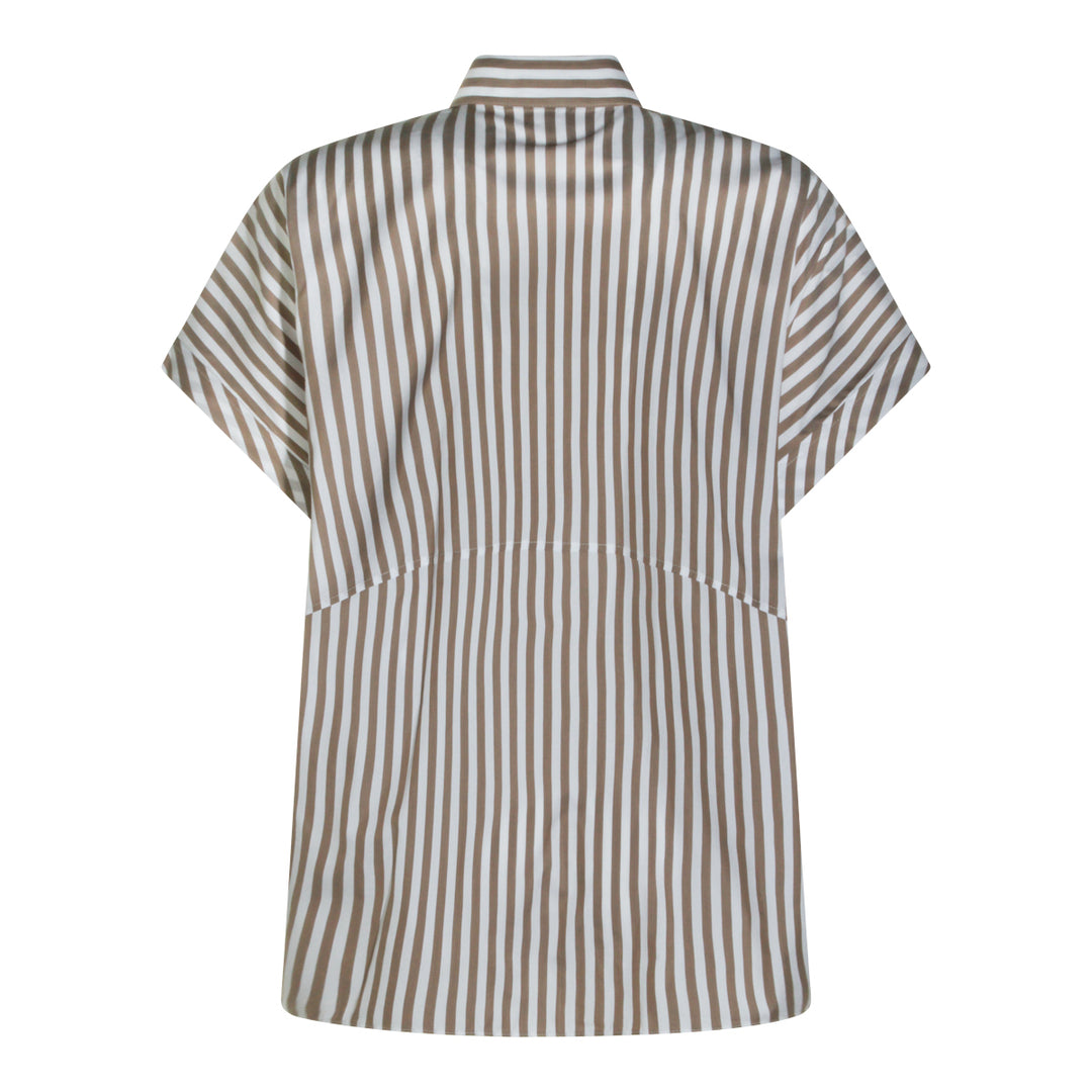 Brunello Cucinelli Shirts - BROWN/BIANCO | 1e1586b943f5d390eb1f1306e27167731bc460b1